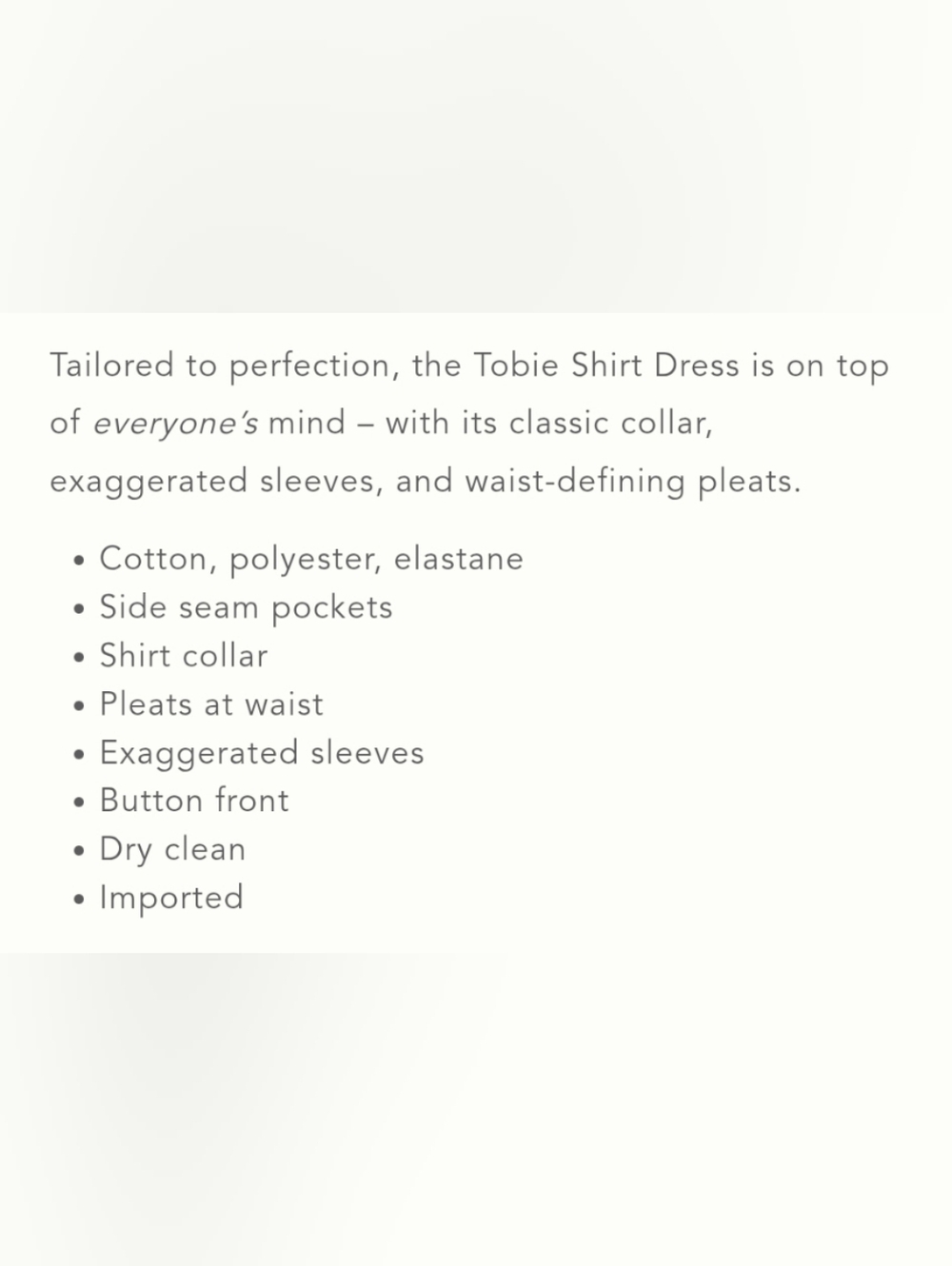 Anthro Exquise Tobie Button Up Pintuck Kimono Sleeve Fit & Flare Shirt Dress - Picture 14 of 14